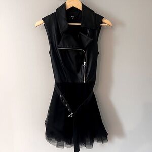 Nasty Gal Black Leather Dress